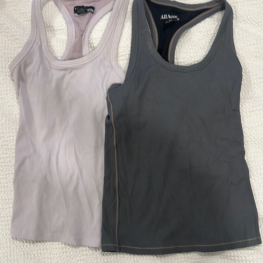 Bandier all access tank tops! Size XS (white) and size S (gray)